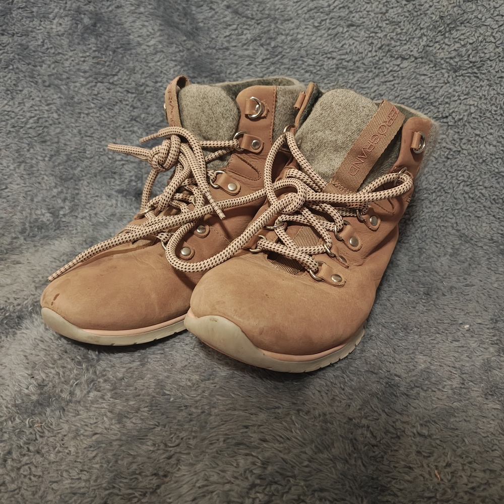 Sorel Lace-Up Hiking Booties in Dusty Rose